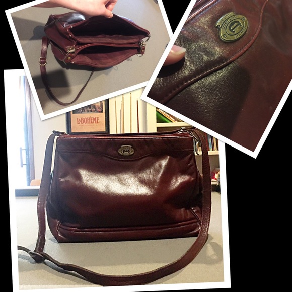 oxblood crossbody bag